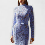 Freya - Robe midi élégante en dentelle florale