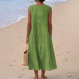 Robe d’Été Confortable Sans Manches