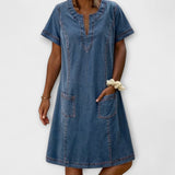 Mathea - Robe en Denim Douce