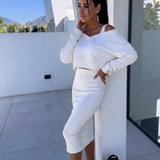 Andrea™ - Ensemble Sweatshirt Décontracté et Robe
