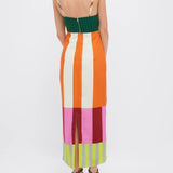 Paloma | Striped Empire-Waist Maxi Dress