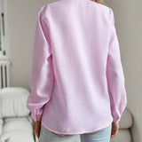 Aurora | Ruffled Button-Up Blouse
