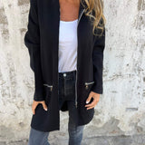 Olivia - Long Cardigan à Capuche