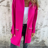Olivia - Long Cardigan à Capuche