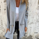 Olivia - Long Cardigan à Capuche
