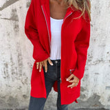 Olivia - Long Cardigan à Capuche