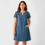 Mathea - Robe en Denim Douce