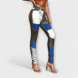 Calliope - Pantalon slim avec motif en blocs de couleur