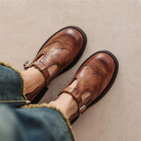 Velda™ - Élégantes Mary Janes en cuir