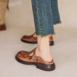 Velda™ - Élégantes Mary Janes en cuir