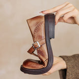 Velda™ - Élégantes Mary Janes en cuir
