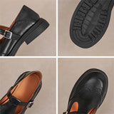 Velda™ - Élégantes Mary Janes en cuir