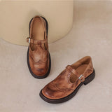 Velda™ - Élégantes Mary Janes en cuir