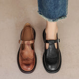 Velda™ - Élégantes Mary Janes en cuir