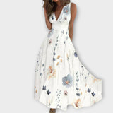 Romy - Robe Florale à Col V