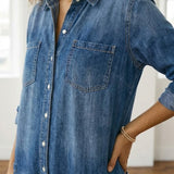 Sylvie | Combinaison en denim délavé
