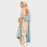 Elveria – Robe maxi avec cardigan assorti