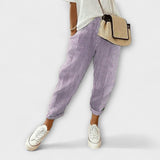 Sanne - Pantalon rayé confortable