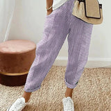 Klara™ - Pantalon Rayé