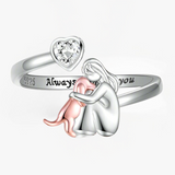 Ring with Dog Icon (Rose Edition)