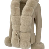Irina | Fur-Trim Cardigan