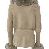 Irina | Fur-Trim Cardigan