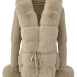 Irina | Fur-Trim Cardigan
