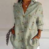 Avril™ | Blouse élégante avec des imprimés ludiques
