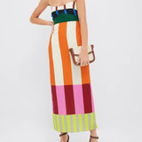 Paloma | Striped Empire-Waist Maxi Dress